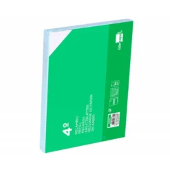 Recambio liderpapel cuarto apaisado 100 h 2tca-01 cuadro 4 mm 2 taladros con margen