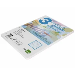 Recambio Liderpapel cuarto 6 taladros 70 gr cuadriculado pautado 3 mm