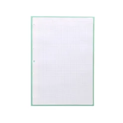 RECAMBIO LIDERPAPEL DIN A4 ANTARTIK 80 HOJAS 90G/M2 CUADRO 5 MM 4 TALADROS 1 BANDA MARCO COLOR MENTA