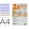Recambio Liderpapel DIN A4 80 gr cuadricula pautada 2,5 mm