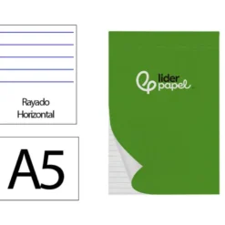 Recambio Liderpapel Din A5 60 gr rayado horizontal 7 mm