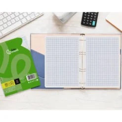 RECAMBIO LIDERPAPEL DIN A5 100 HOJAS 75 GR RAYADO N 46 6 TALADROS