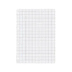 RECAMBIO LIDERPAPEL DIN A4 100 HOJAS 75 GR CUADRO 8 MM CON MARGEN 4 TALADROS