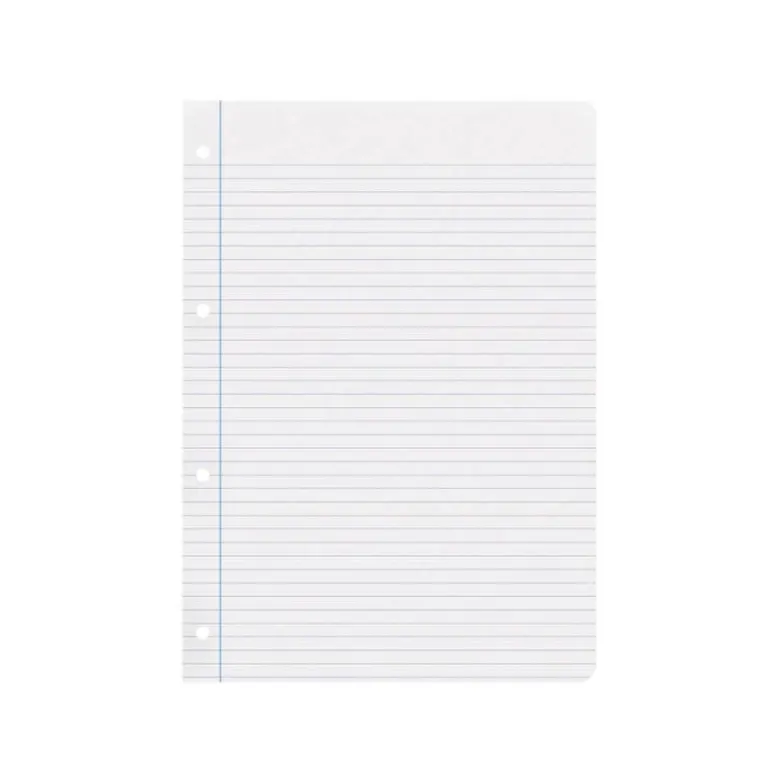 RECAMBIO LIDERPAPEL DIN A4 100 HOJAS 75 GR HORIZONTAL CON MARGEN 4 TALADROS