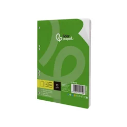 RECAMBIO LIDERPAPEL DIN A5 100 HOJAS 75 GR LISO SIN MARGEN 6 TALADROS