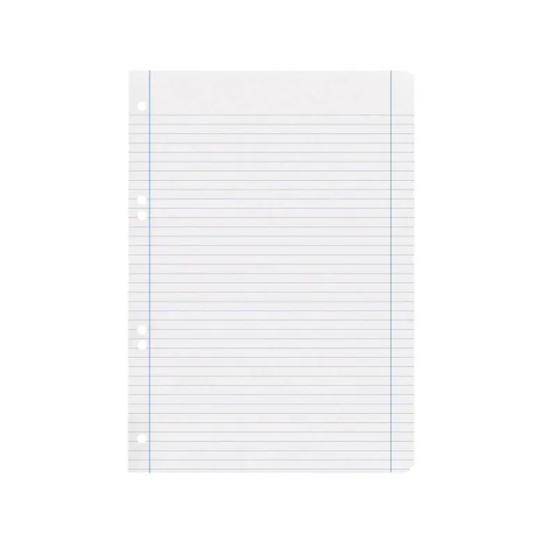 RECAMBIO LIDERPAPEL DIN A5 100 HOJAS 75 GR HORIZONTAL CON MARGEN 6 TALADROS