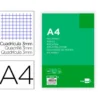 Recambio liderpapel DIN A4 100 hojas 60g/m2 cuadro 3 mm con margen 4 taladros