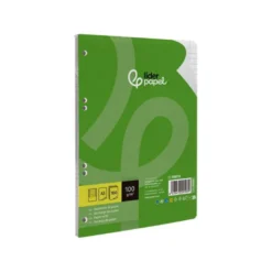 Recambio Liderpapel DIN A5 6 taladros 100 gr rayado horizontal