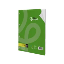 Recambio Liderpapel din A5 6 taladros 100 gr liso
