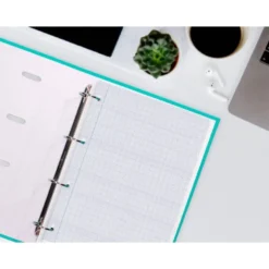 Recambio Liderpapel din A4 4 taladros 100 gr cuadrícula 2mm