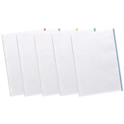Recambio Liderpapel DIN A5 6 taladros 80 gr cuadrícula 5mm