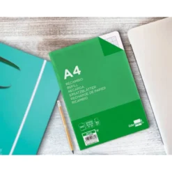 Recambio Liderpapel DIN A4 4 taladros 60 gr rayado num 46