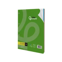Recambio Liderpapel DIN A4 4 taladros 100 gr rayado horizontal