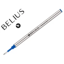RECAMBIO ROLLER BELIUS COLOR AZUL 0,7 MM CAJA 3 UNIDADES