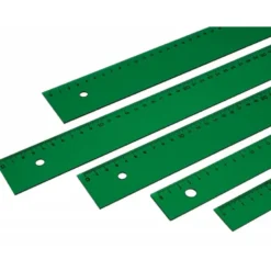 Regla faber castell 100 cm plastico verde.