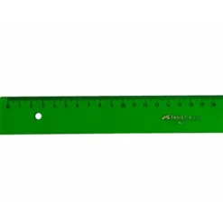 Regla faber castell 40 cm plastico verde.
