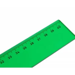 Regla liderpapel 40 cm acrilico color verde.