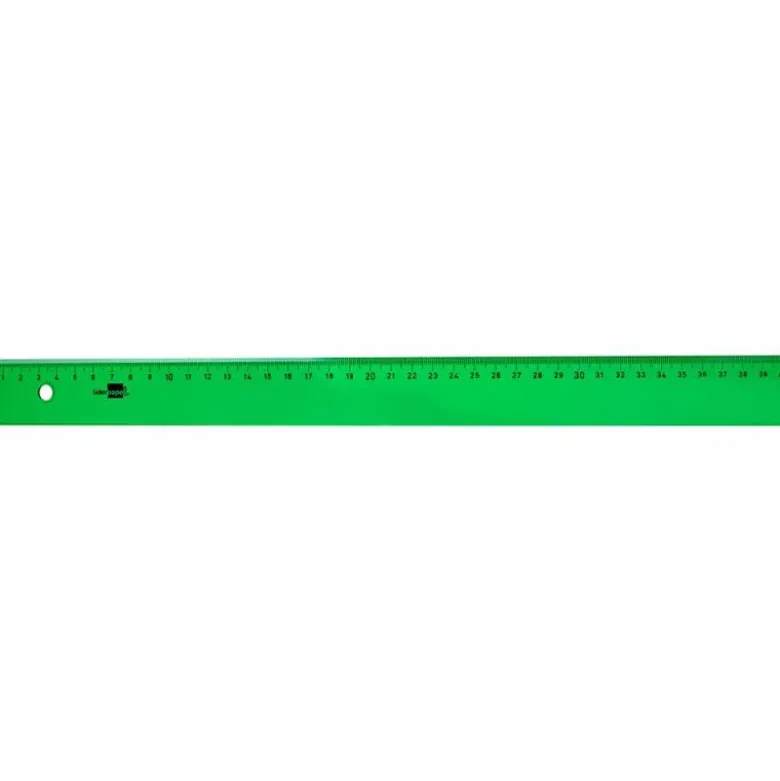 Regla liderpapel 40 cm acrilico color verde.