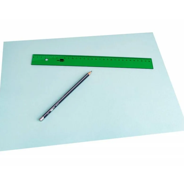 Regla liderpapel 40 cm acrilico color verde.