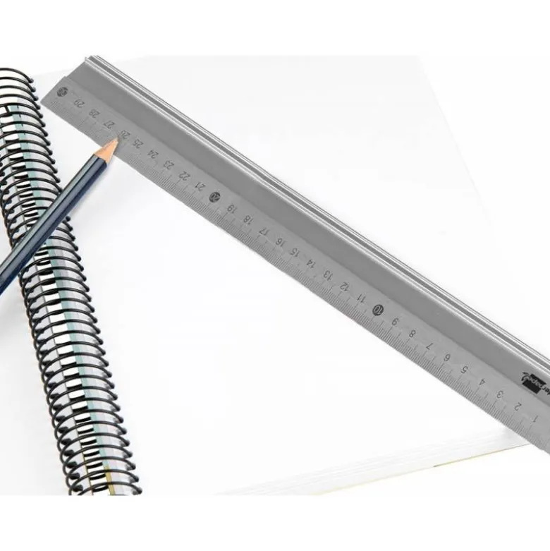 REGLA LIDERPAPEL 30 CM ALUMINIO COLOR METALICO