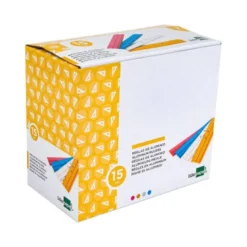 REGLA LIDERPAPEL 15 CM ALUMINIO COLORES SURTIDOS