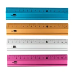 REGLA LIDERPAPEL 15 CM ALUMINIO COLORES SURTIDOS