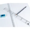 Regla liderpapel plastico cristal 30 cm.