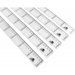 Regla liderpapel plastico cristal 30 cm.