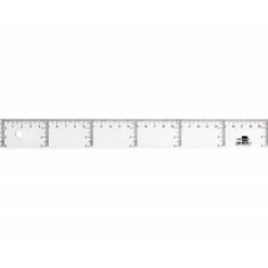 Regla liderpapel plastico cristal 30 cm.