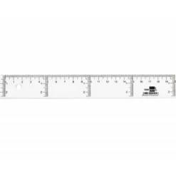 Regla liderpapel plastico cristal 20 cm.