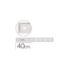 Regla liderpapel plastico cristal 40 cm.