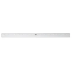 Regla m+r 50 cm de plastico transparente.