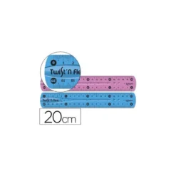 Regla plastico flexible marca Maped 20 cm
