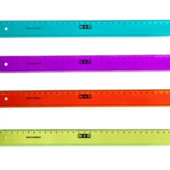 Regla plástico graduada Mor 30 cm Colores surtidos