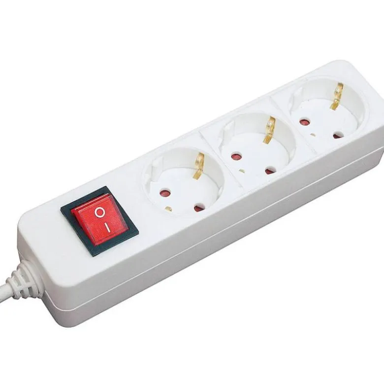 Regleta 3 tomas Mediarange con interruptor 1,4 m