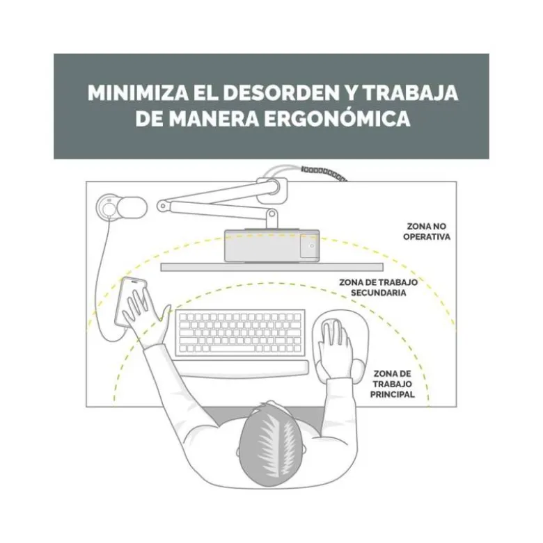 REGLETA FELLOWES SOBREMESA 1 TOMA + USB A + USB C COLOR NEGRO