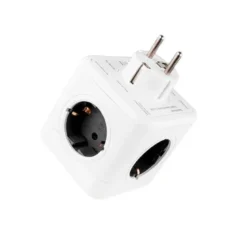 REGLETA Q-CONNECT DE CUBO ENCHUFE MULTIPLE POWER CUBE 5 EN 1 DIRECTO A PARED 5 TOMAS DE CORRIENTE 75X75X112MM