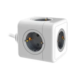 REGLETA Q-CONNECT DE CUBO ENCHUFE MULTIPLE POWER CUBE 5 EN 1 CABLE DE 1,4 MT 5 TOMAS DE CORRIENTE 75X75X112MM