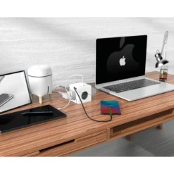 REGLETA Q-CONNECT DE CUBO ENCHUFE MULTIPLE POWER CUBE 6 EN 1 DIRECTO PARED 3 TOMAS DE CORRIENTE+2 USB+1 USB C