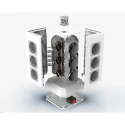 REGLETA Q-CONNECT ENCHUFE MULTIPLE 16 EN 1 CABLE 2 MT 12 TOMAS DE CORRIENTE+3 USB+1 USB TIPO C 120X120X210MM