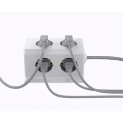 REGLETA Q-CONNECT ENCHUFE MULTIPLE 10 EN 1 CABLE 1,4 MT 6 TOMAS DE CORRIENTE+3 USB+1 USB TIPO C 140X76X87MM