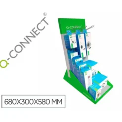 REGLETA Q-CONNECT ENCHUFE MULTIPLE EXPOSITOR DE SOBREMESA CON 10 UNIDADES SURTIDAS 680X300X580 MM