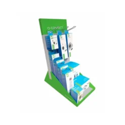REGLETA Q-CONNECT ENCHUFE MULTIPLE EXPOSITOR DE SOBREMESA CON 10 UNIDADES SURTIDAS 680X300X580 MM