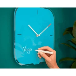 RELOJ LEITZ COSY DE PARED CRISTAL AZUL