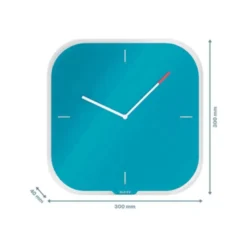 RELOJ LEITZ COSY DE PARED CRISTAL AZUL