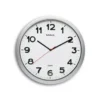 RELOJ MAUL STEP DE PARED REDONDO 40 CM DIAMETRO ELECTRICO COLOR PLATA
