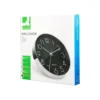 RELOJ Q-CONNECT DE PARED ANALOGICO PLATEADO SILENCIOSO 305X305X40MM