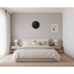 RELOJ Q-CONNECT DE PARED ANALOGICO PLATEADO SILENCIOSO 305X305X40MM