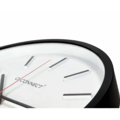 RELOJ Q-CONNECT DE PARED DE PLASTICO REDONDO 34,4 CM MOVIMIENTO SILENCIOSO COLOR NEGRO