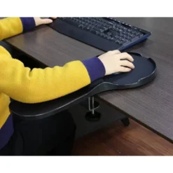 REPOSABRAZOS ERGONOMICO Q-CONNECT CON ALFOMBRILLA DE RATON Y APOYO DE MUÑECA COLOR NEGRO 220X140X480 MM